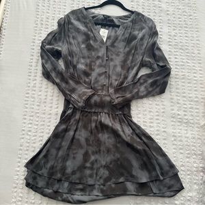 NWT! Rails Jasmine Slate Tie Dye Gray Dress Sz M
